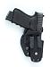 FRONT-LINE Kydex Hidden in Pants Concealment IWB Glock 26, 27, 28 Holster