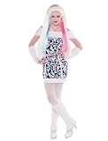 Girls Abbey Bominable Costume Deluxe with Wig - Monster High - Medium (Size 7-8)