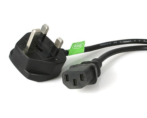 Startech 6 Feet Standard UK Computer Power Cord