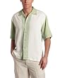 Cubavera Men's Short Sleeve Pieced Bedford Cord Camp Shirt