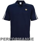 adidas - adidas Notre Dame Fighting Irish Navy Blue 3 Stripes Campus Performance Polo