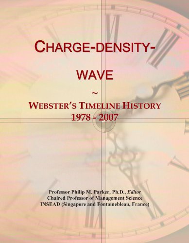 Charge-density-wave: Websters Timeline History, 1978 - 2007