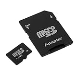 Secure Digital MicroSD / Transflash Memory Card with SD Adapter - 1GB for L ....