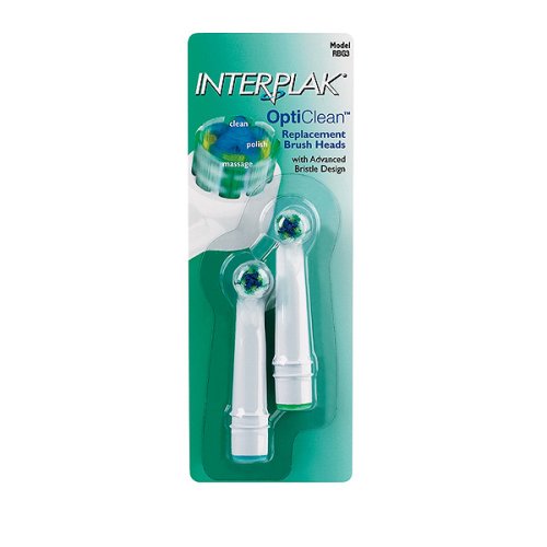 Interplak OptiClean Replacement Brush Heads 2-pk..