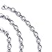 FANTOM 2.50mm Unisex Stainless Steel Rolo Oval Link Adjustable 18 to 22 Inch Chain Necklace