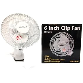 Growth Technology 6" clip on fan