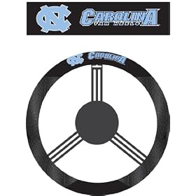 NCAA North Carolina Tar Heels Poly-Suede Steering Wheel Cover