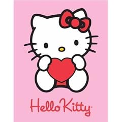 Hello Kitty Polarfleecedecke Hearts 125 x 160 cm