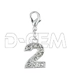 Steel Charm Number by Charming Charms