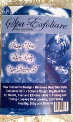 Spa-Exfoliare Whole Body Bath Net Exfoliation Tool