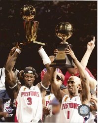 Chauncey Billups Ben Wallace Detroit Pistons 8x10 Photo
