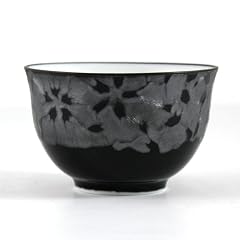 Japanische Teeschale, Ginsai-Sori, schwarz