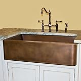 30 Amelie Smooth Copper Farmhouse Sink - Antique Copper