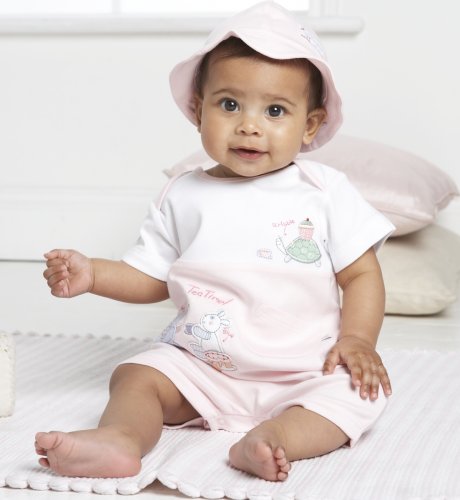 Isabellas Toybox Baby Girl AllinOne and Hat