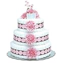 Bloomer Baby Diaper Cakes Pink Mums - 3 Tier