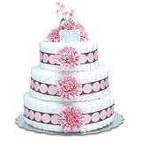 Bloomer Baby Diaper Cakes Large Pink Mums