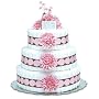 Bloomer Baby Diaper Cakes Large Pink Mums