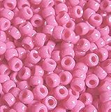 Pink Pony Beads 9x6mm 500pc