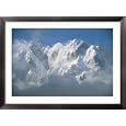 View of the Karakoram Ranges Snow-Covered K6 after a Storm Collections Framed Photographic Poster Print by Jimmy Chin, 45x33