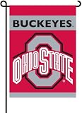 Ohio State Buckeyes 2-Sided Garden Flag Set W/ #11213 Garden Pole - NCAA