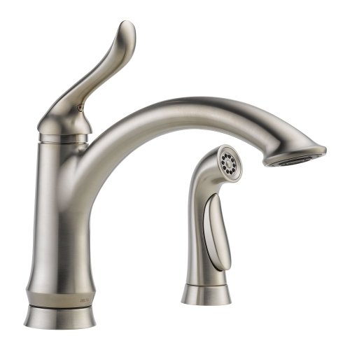 Linden Single Handle Kitchen Faucet with Spray Finish: Stainless Steel