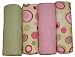 Bananafish Bubblegum Receiving Blankets 4 pk.