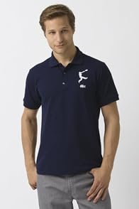 Rene Lacoste Navy Racquet Polo