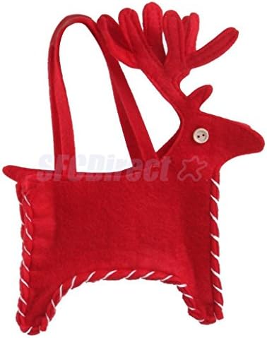 CYNDIE Hot Sale New Red Trick or Treat Xmas Reindeer Deer Carrier Bag Christmas Gift Candy Bag