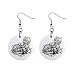 White Tiger Cubs Button Earrings 13004376