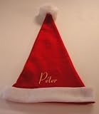 Christmas Hat - Embroidered Santa Claus Hat. Name: P ter