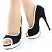 Show Story Sexy Womens 2 Tone Bow Peep Toe Platform Stiletto Pumps Shoes,YFA1501