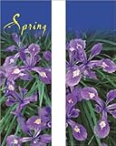 30 x 94-96 IN - Seasonal Banner - Spring Beauty Siberian Iris - DBL Design