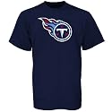 Reebok Tennessee Titans Navy Blue Team Logo Print T-shirt