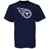  : Reebok Tennessee Titans Navy Blue Team Logo Print T-shirt