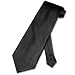 NeckTie Men's Solid BLACK Covona Brand Neck Tie NEW