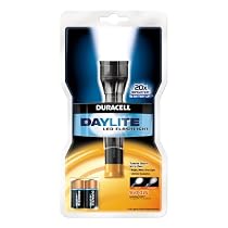 Duracell Daylite LED Flashlight with 2 CR123 lithium batteries,