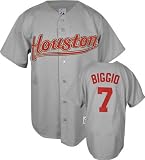 Craig Biggio Houston Astros Road Grey (Brick Lettering) MLB Replica Jersey