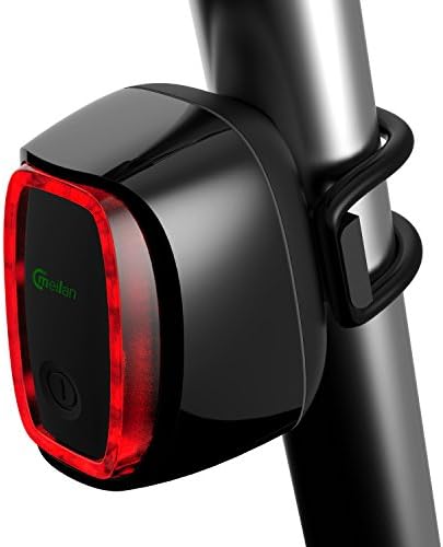 FOCUSAM(US) Mini Bike Tail Light Streamline LED Lights Rechargeable Bicycle Taillights Intelligent Cycle Rear Light with 6 Flash Models