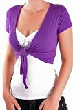 EyeCatchClothing - Camille Short Sleeve Cardi Shrug Wrap