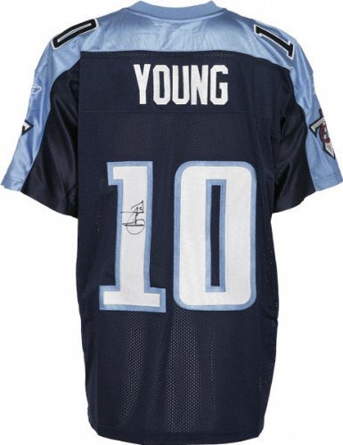 Vince Young Autographed Jersey | Details: Tennessee Titans, Authentic, Blue