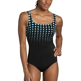 Reebok Women's High Spot Scoop Neck Tank Swimsuit