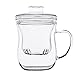 TIANXI Personal All Glass Made Tea Infuser & Mug Teapot beatiful style 410 ml
