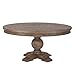 World Interiors Weathered Teak Round Dining Table