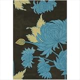 Chandra Rugs AMY13218 Amy Butler Chrysanthemum Contemporary Rug