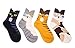 Velice Women's Wool Warm Socks Thick Heavy Thermal Fuzzy Winter Casual Crew Boot Socks-5 Pairs