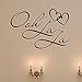 DNVEN Quotes Wall Decals Ooh La La PVC Wall Stickers Ooh La La Paris France Hearts Love Decors DIY Vinyl Arts for Kids Rooms Nursery 20 inches x 14 inches