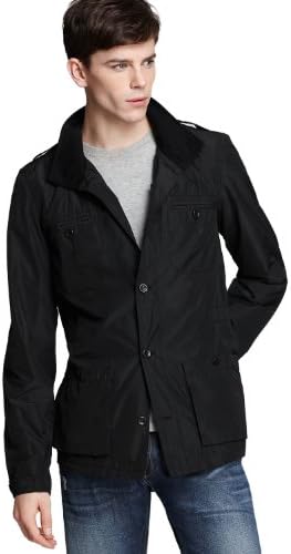 Edun Mens Black Light Breezer Windbreaker Jacket Medium M