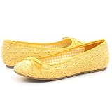 Wild Diva Glitz27 Flats 8.5 Yellow