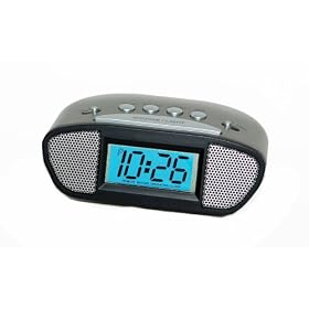 Equity 31015 Digital LCD Alarm Clock with Blue Display
