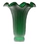 3.5"W X 5"H Pond Lily Lamp Shade, Green